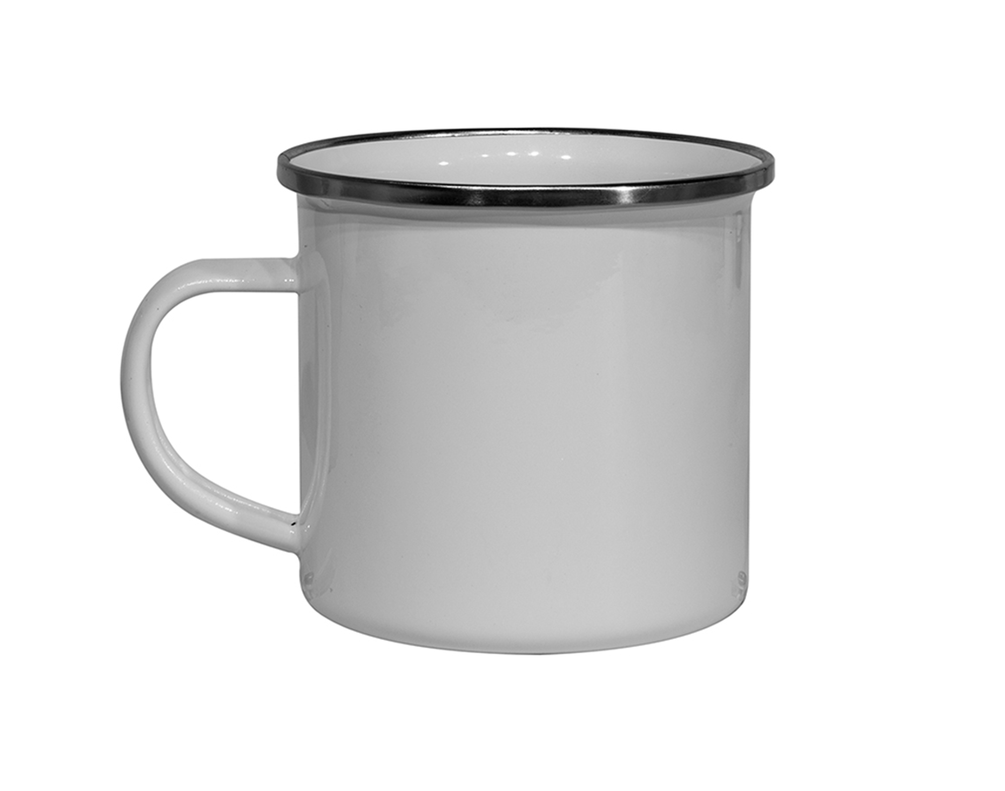 12oz White Enamel Mug